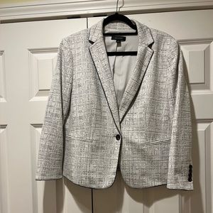 Ann Taylor Off White and Black Blazer